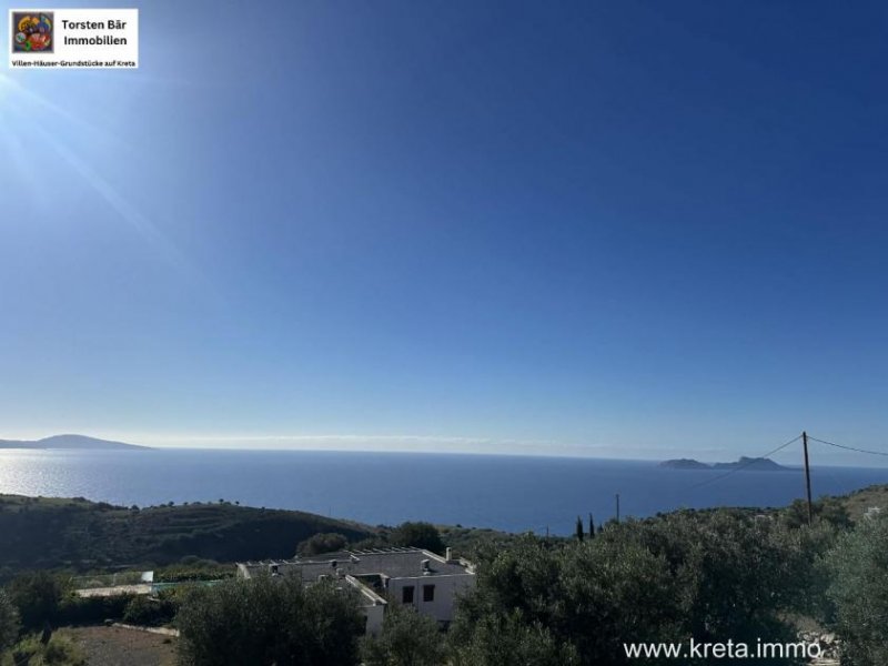 Agia Galini Einzigartiges Baugrundstück mit Baugenehmigung mit Meerblick in Agia Galini, Kreta Grundstück kaufen